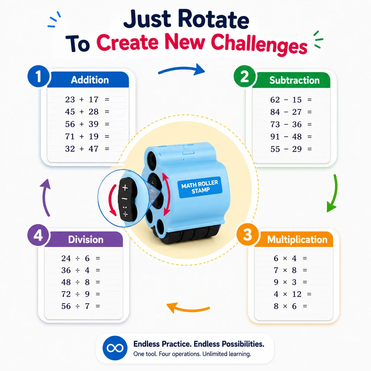 Math Roller Stamp